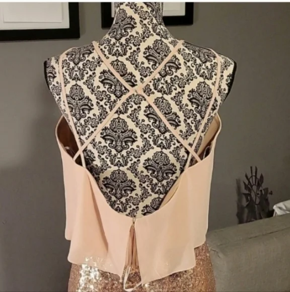 Jasmine Two Piece Sequined Dress - Picture 4 of 8